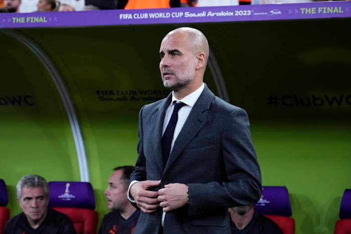 Manchester City manager Pep Guardiola pictured during the 2023 FIFA Club World Cup final